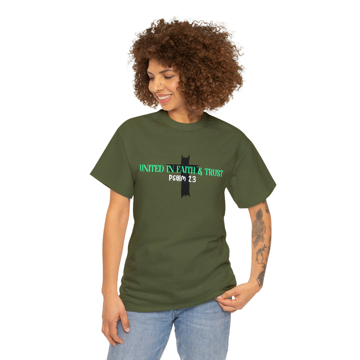 UNITED IN FAITH & TRUST-Unisex Heavy Cotton Tee