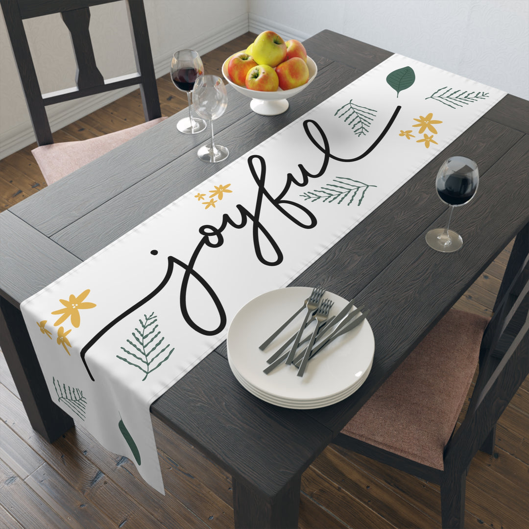 Joyful=Table Runner (Cotton, Poly)