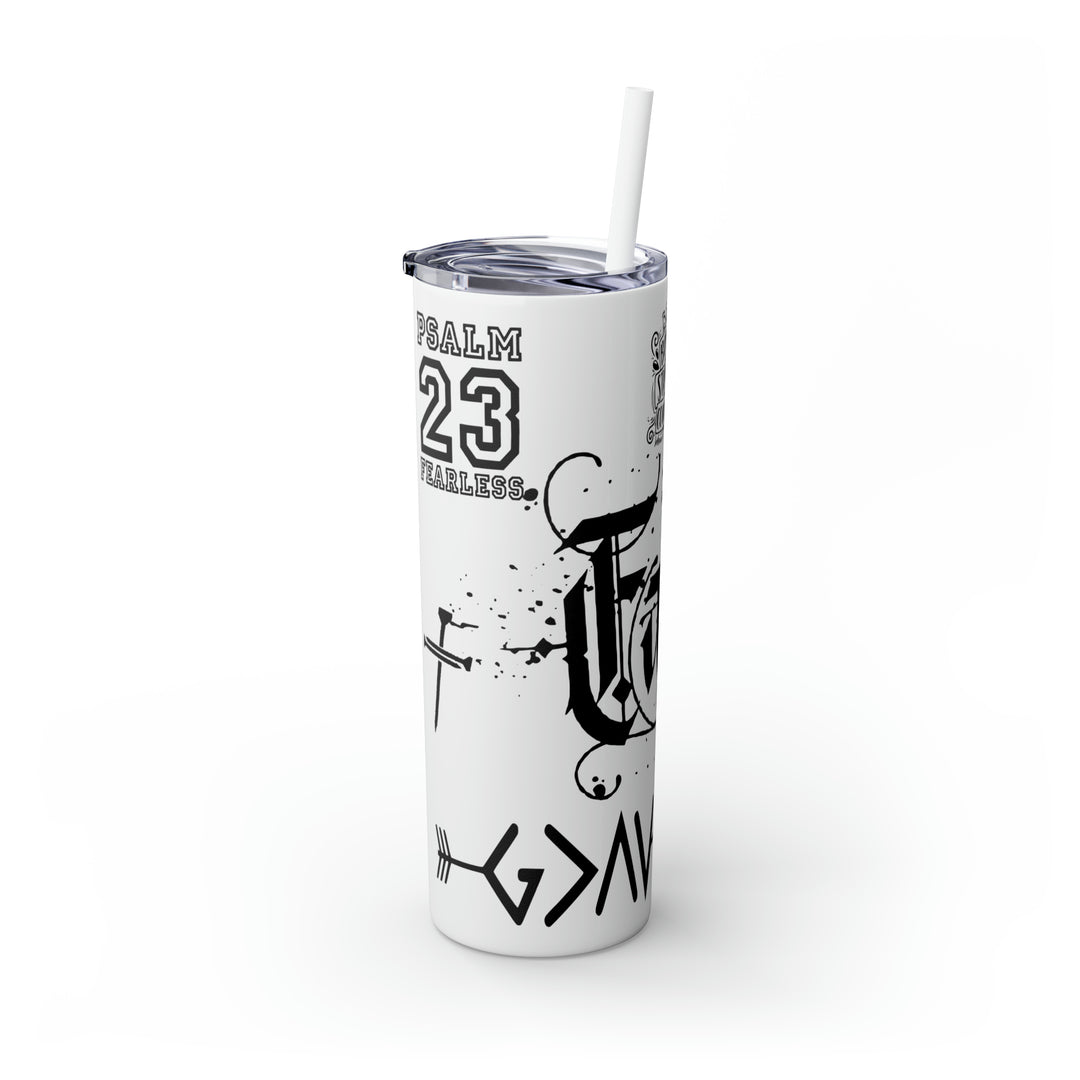 Skinny Tumbler with Straw, 20oz