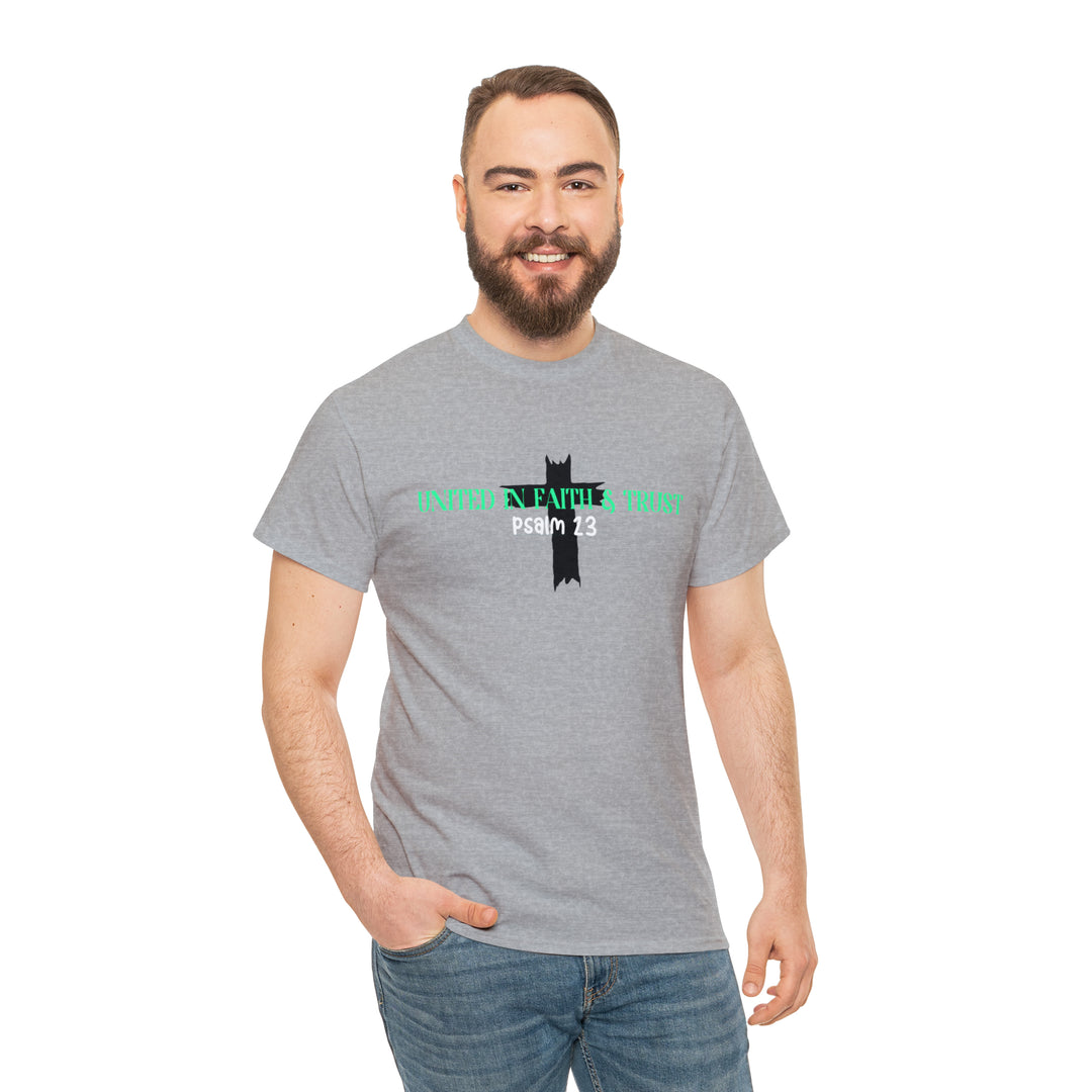 UNITED IN FAITH & TRUST-Unisex Heavy Cotton Tee