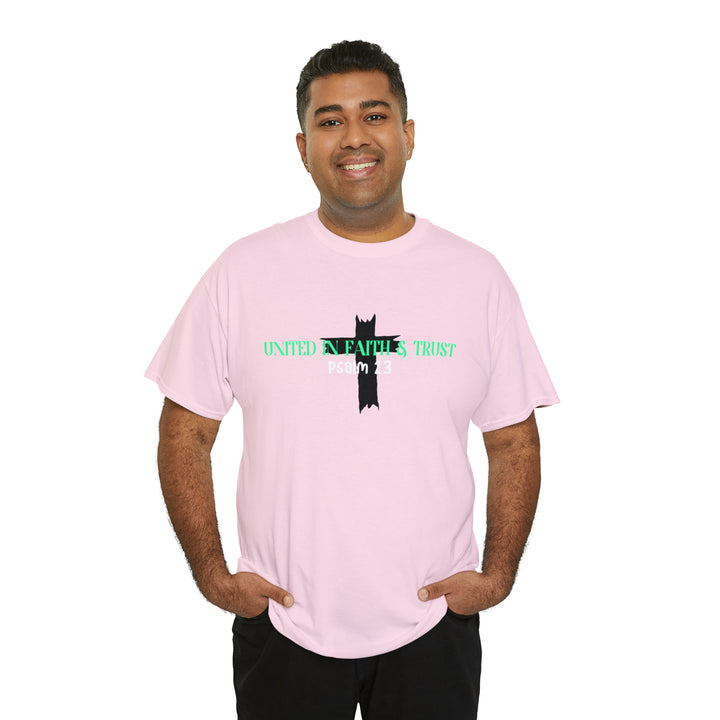 UNITED IN FAITH & TRUST-Unisex Heavy Cotton Tee
