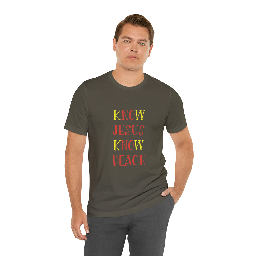 Know Jesus-Unisex Jersey Short Sleeve Tee
