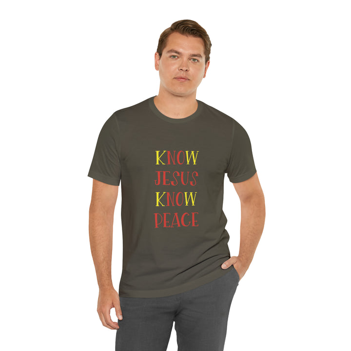 Know Jesus-Unisex Jersey Short Sleeve Tee