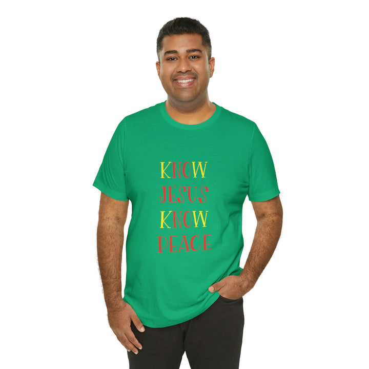 Know Jesus-Unisex Jersey Short Sleeve Tee