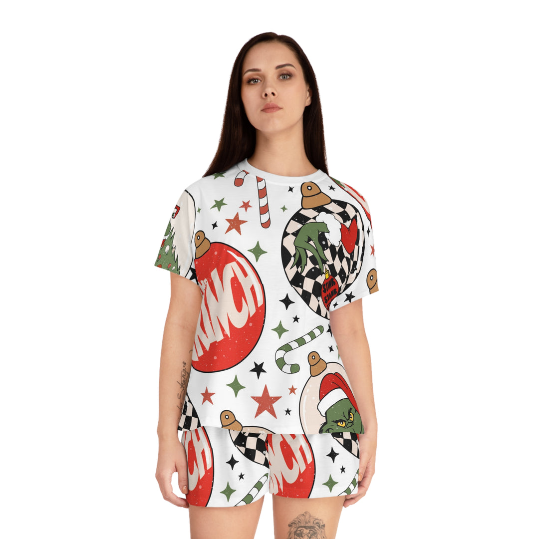 grinchmess Women's Short Pajama Set (AOP)