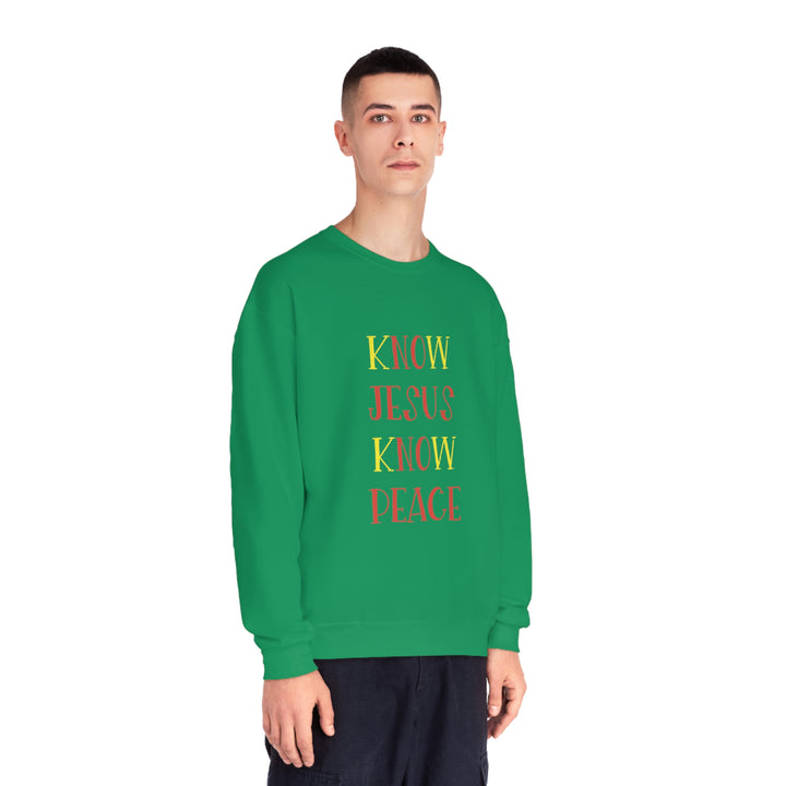 Know Jesus-Unisex NuBlend® Crewneck Sweatshirt