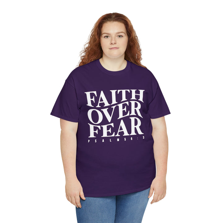 Faith Over Fear-Unisex Heavy Cotton Tee