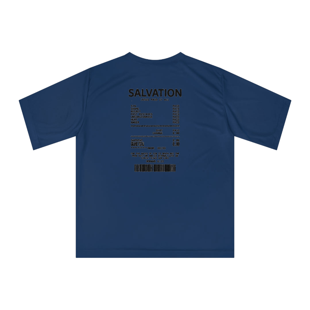 Child Of God/Salvation=Unisex Zone Performance T-shirt