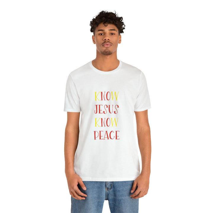 Know Jesus-Unisex Jersey Short Sleeve Tee