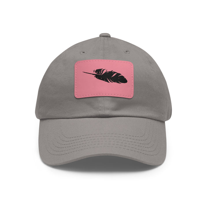 Dad Hat with Leather Patch (Rectangle)