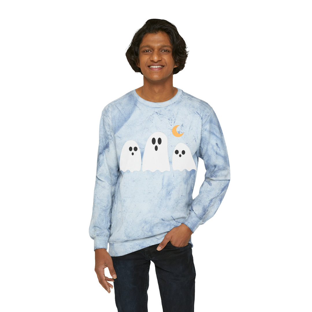 GHOST-Unisex Color Blast Crewneck Sweatshirt