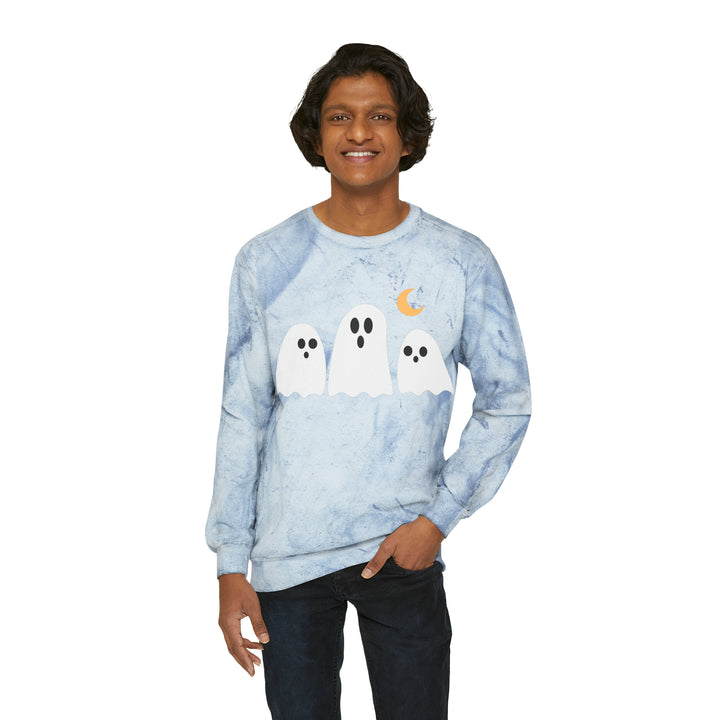 GHOST-Unisex Color Blast Crewneck Sweatshirt