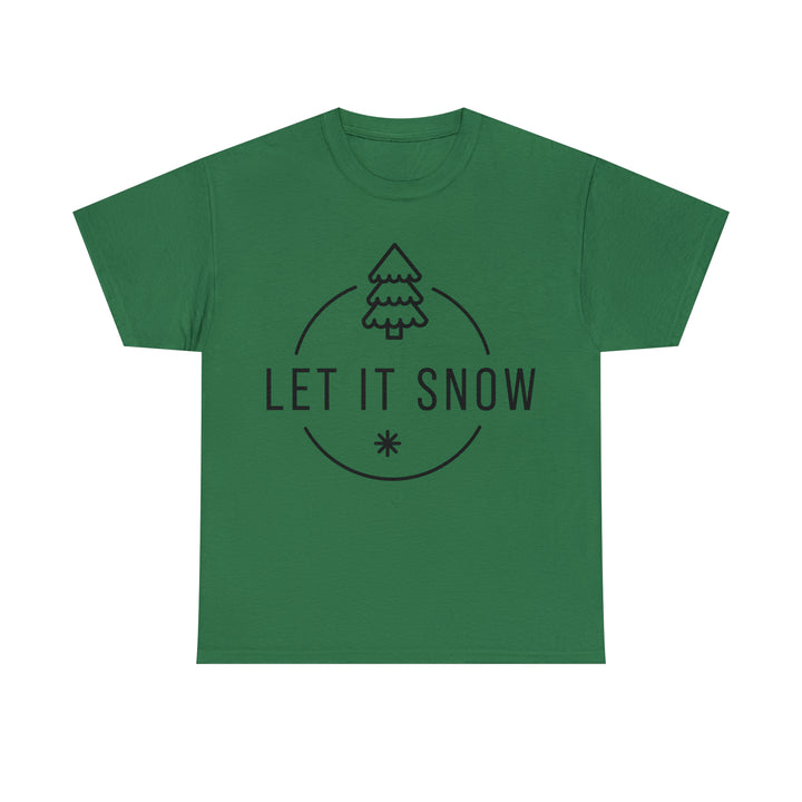 LET IT SNOW=Unisex Heavy Cotton Tee