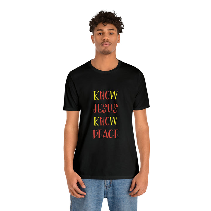 Know Jesus-Unisex Jersey Short Sleeve Tee