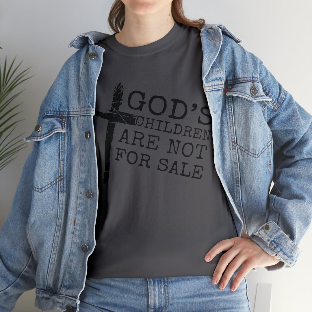 Gods children are not for sale-Unisex Heavy Cotton Tee