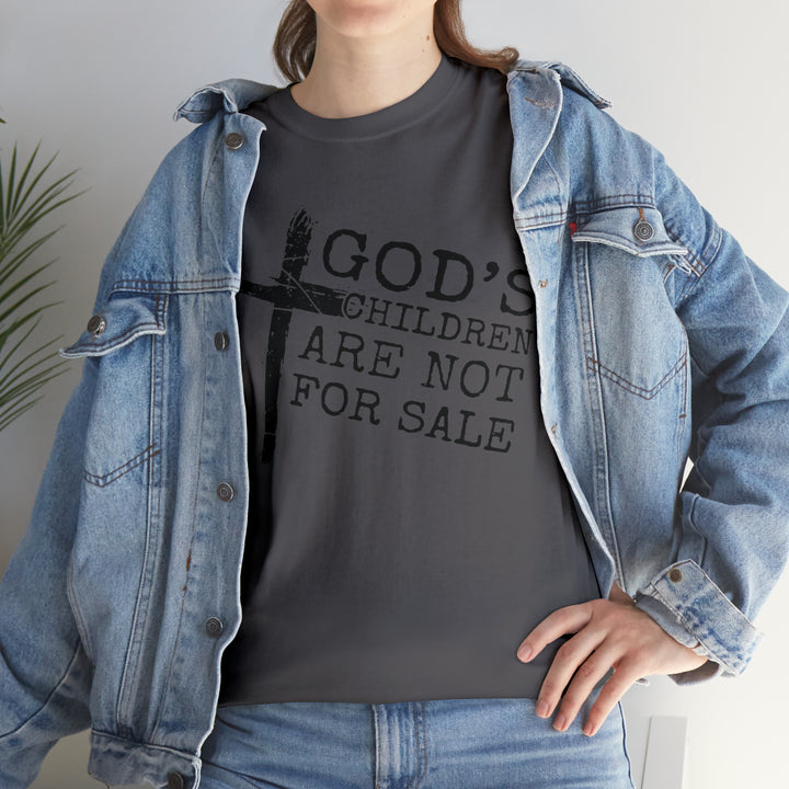 Gods children are not for sale-Unisex Heavy Cotton Tee