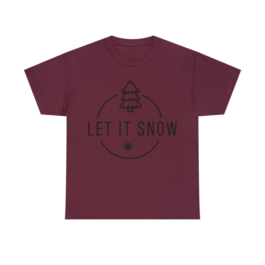 LET IT SNOW=Unisex Heavy Cotton Tee