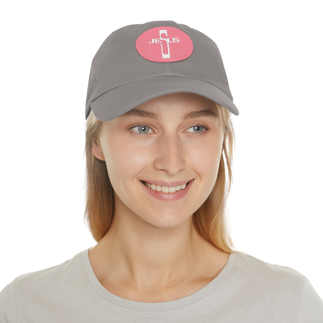 Jesus Hat with Leather Patch (Round)