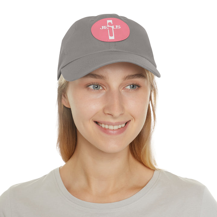 Jesus Hat with Leather Patch (Round)