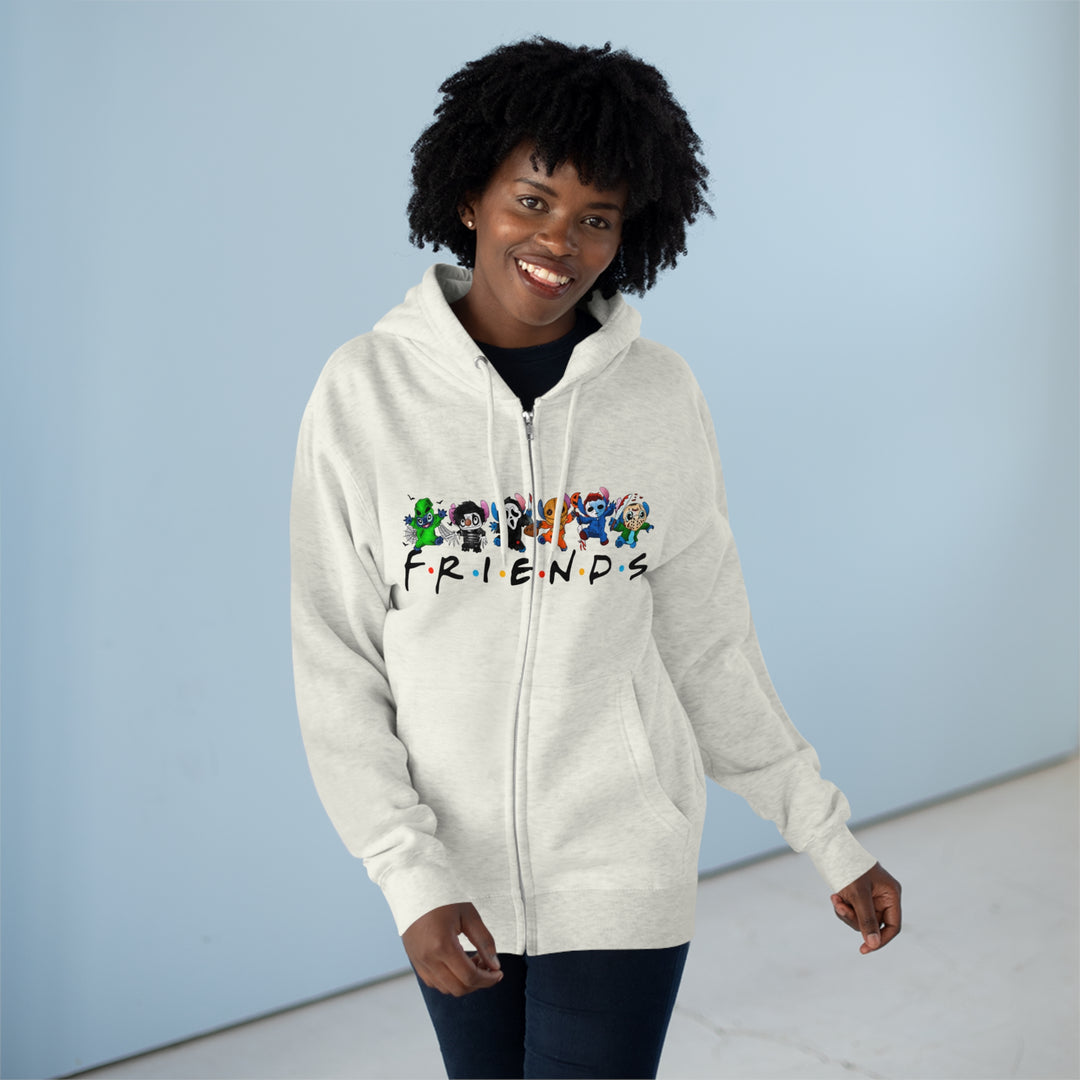 Friends-Unisex Premium Full Zip Hoodie