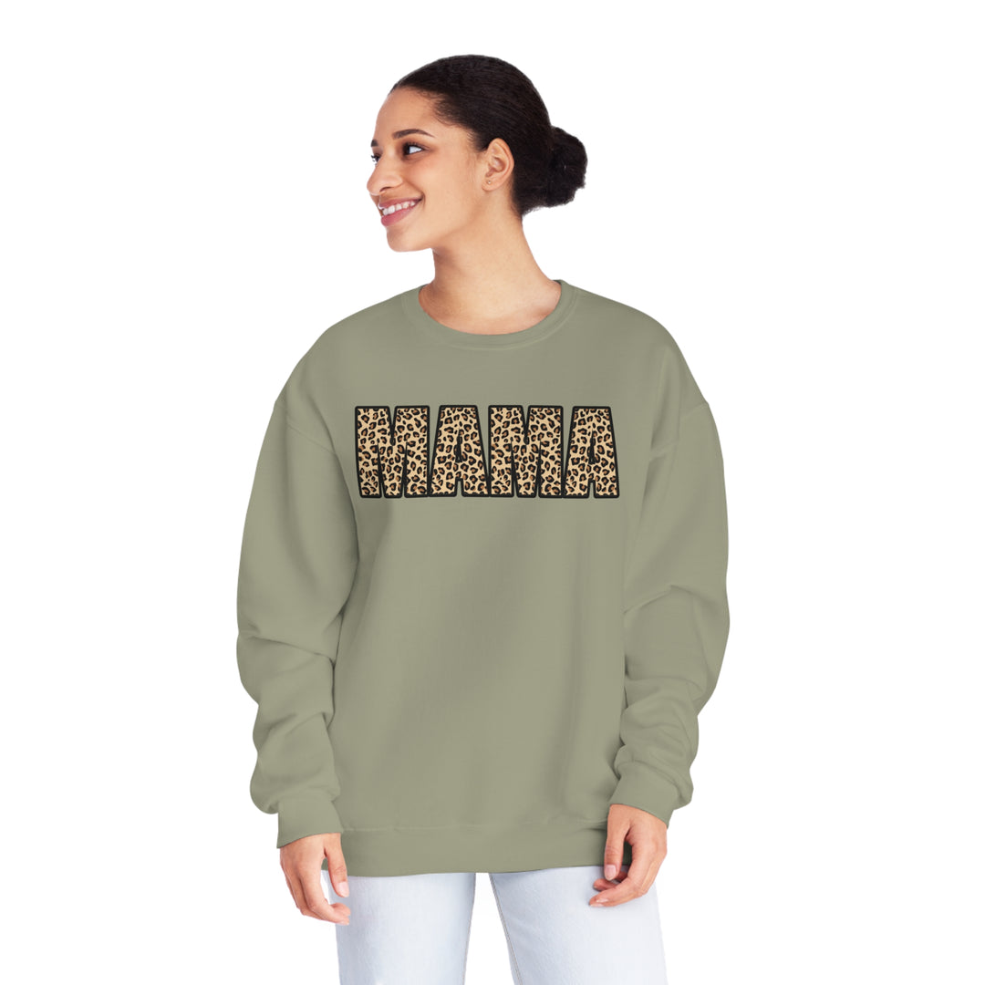 leopard MAMA Unisex NuBlend® Crewneck Sweatshirt
