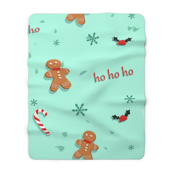 HO HO HO Sherpa Fleece Blanket