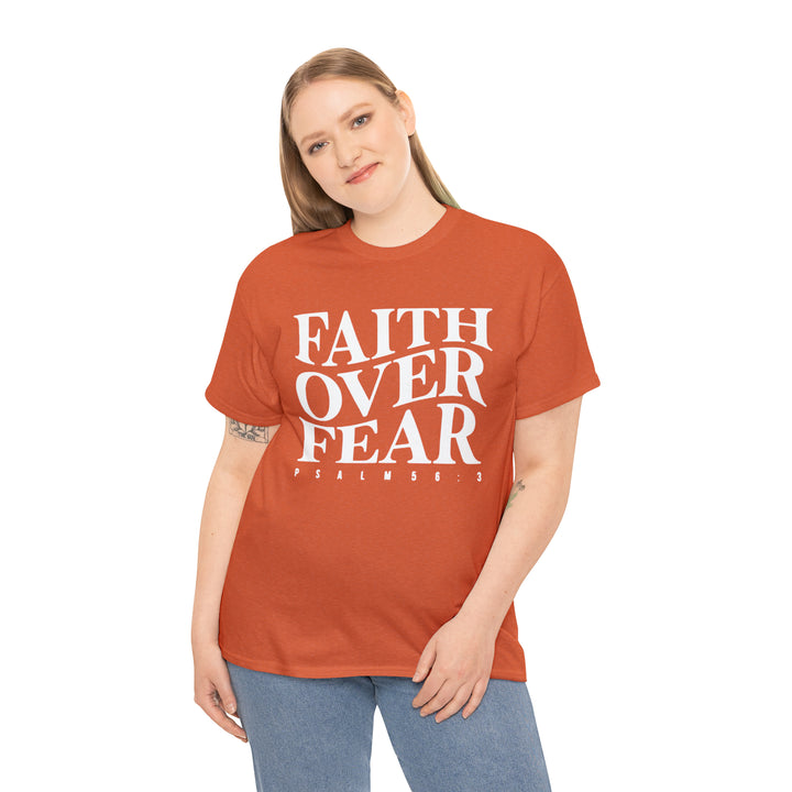 Faith Over Fear-Unisex Heavy Cotton Tee
