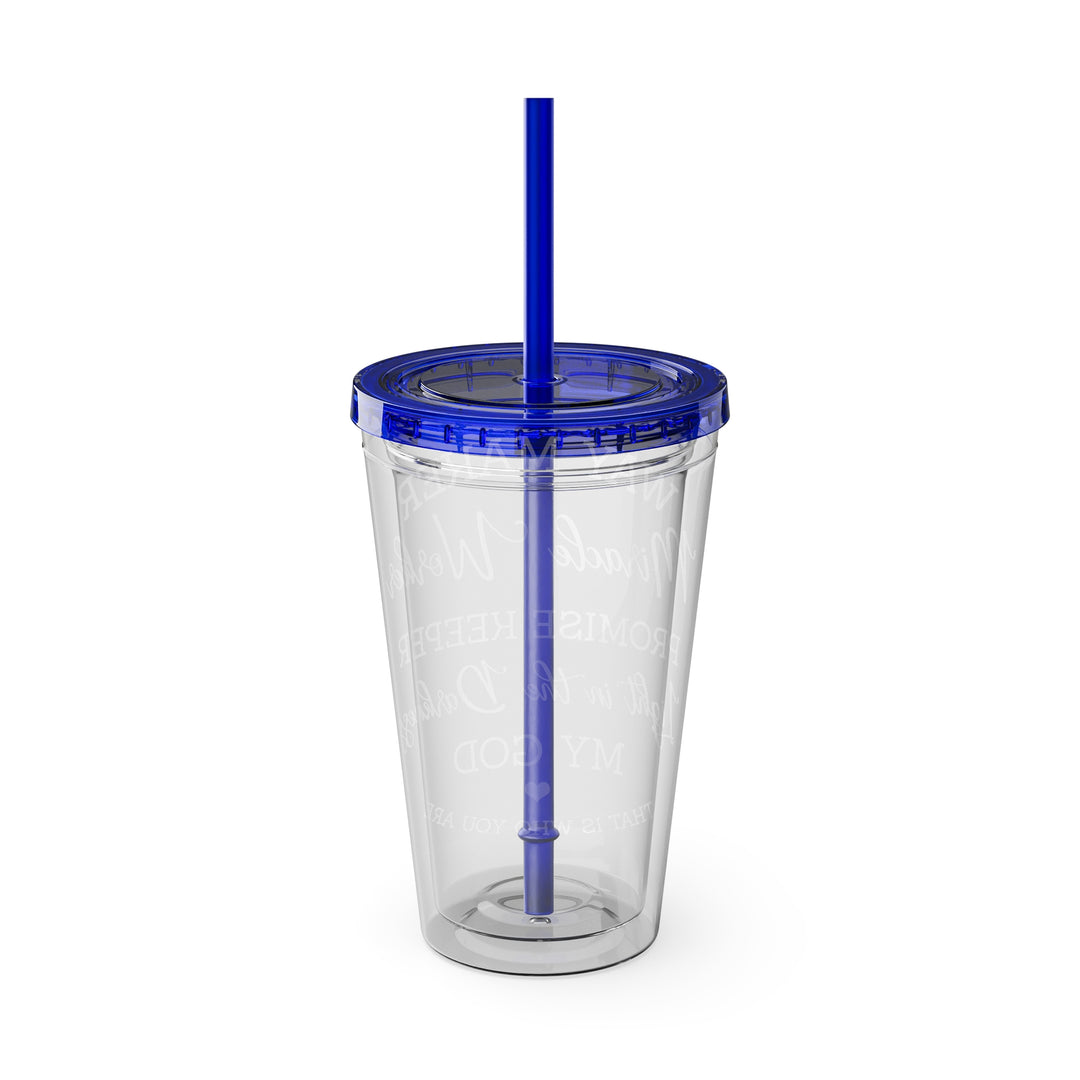 Way Maker=Sunsplash Tumbler with Straw, 16oz