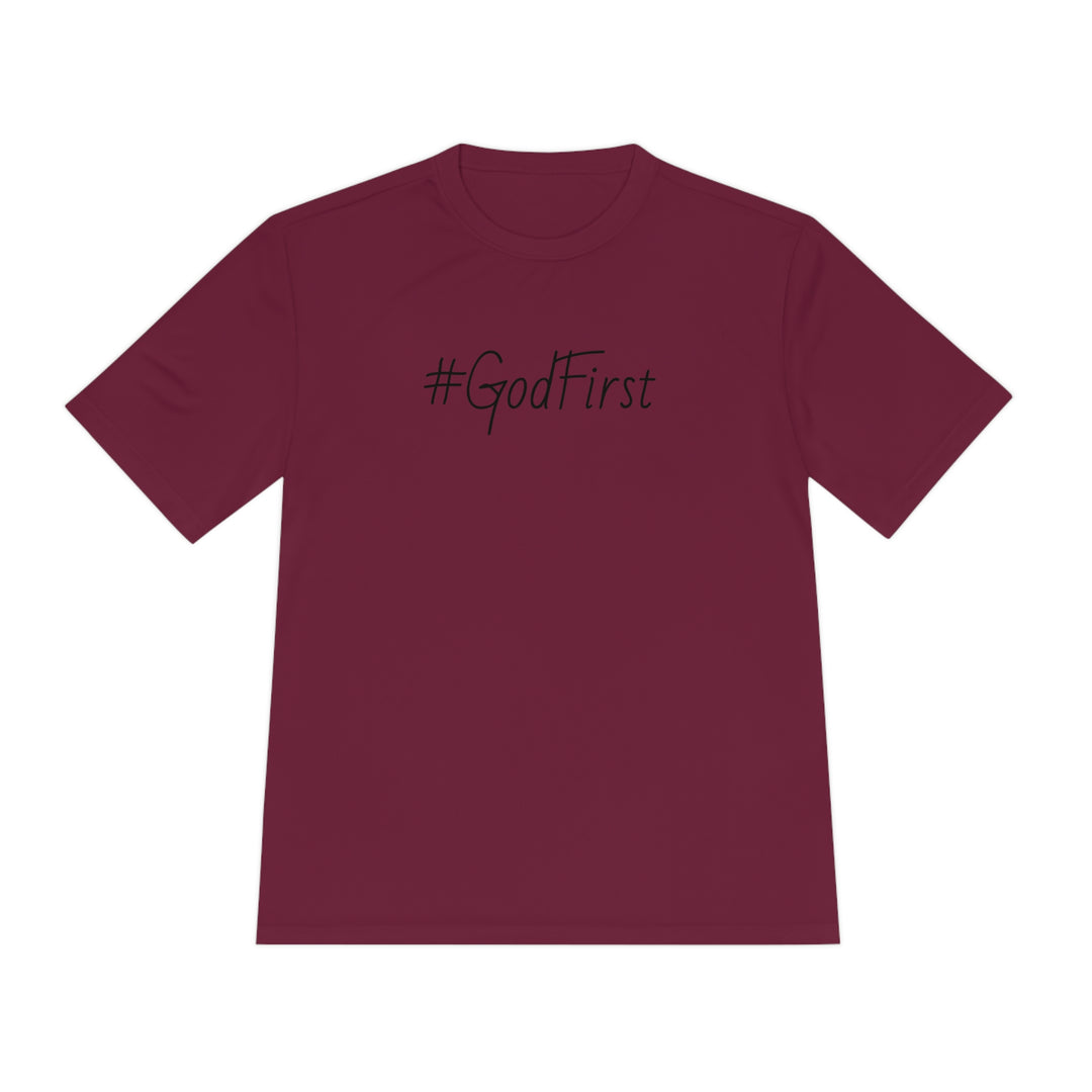 #GodFirst-Unisex Moisture Wicking Tee