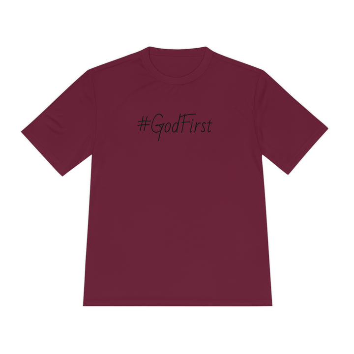 #GodFirst-Unisex Moisture Wicking Tee
