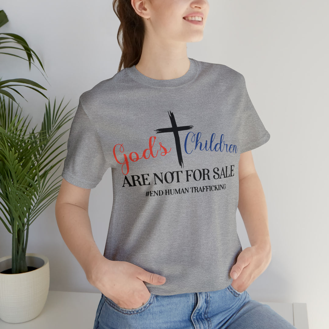 End Human trafficking-Unisex Jersey Short Sleeve Tee