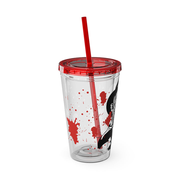 Freddy Halloween=Sunsplash Tumbler with Straw, 16oz