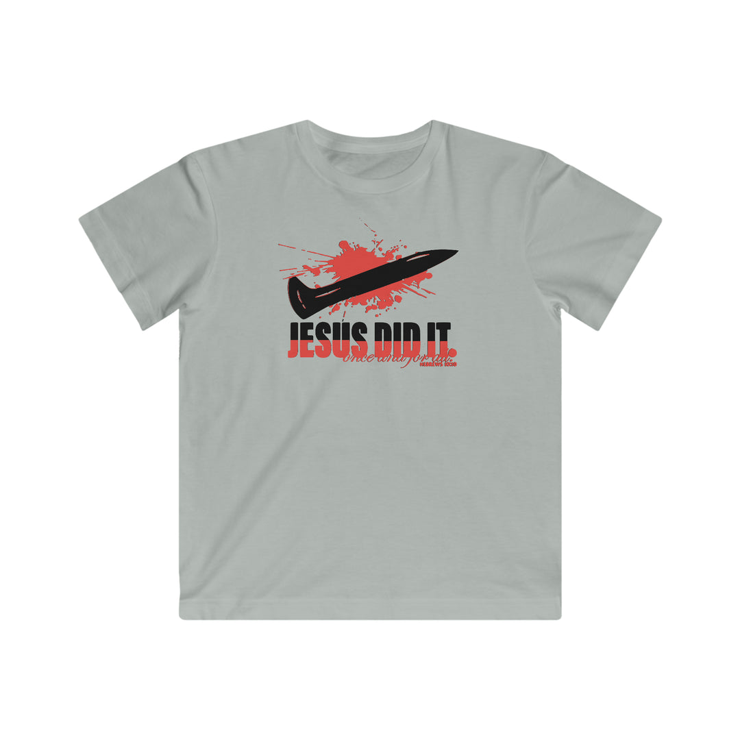 Jesus Did It Kids Fine Jersey Tee