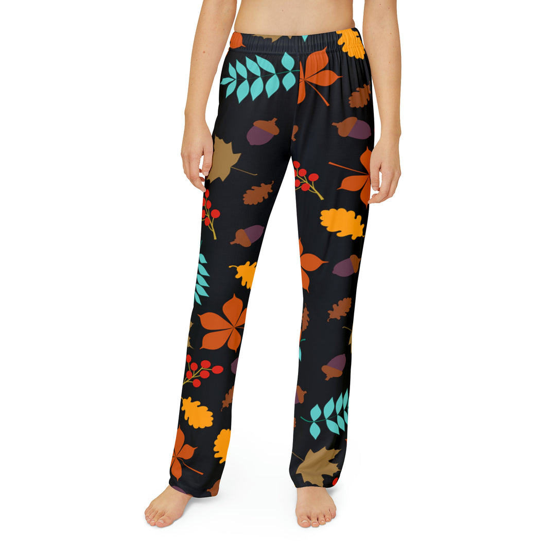 Fall Leaves Kids Pajama Pants (AOP)