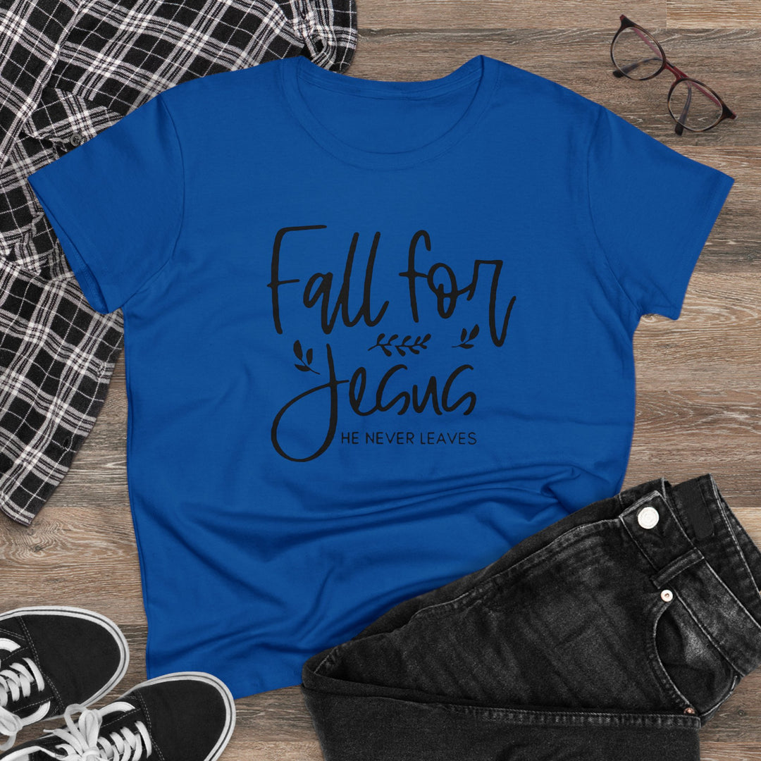 Fall For Jesus Women's Midweight Cotton Tee