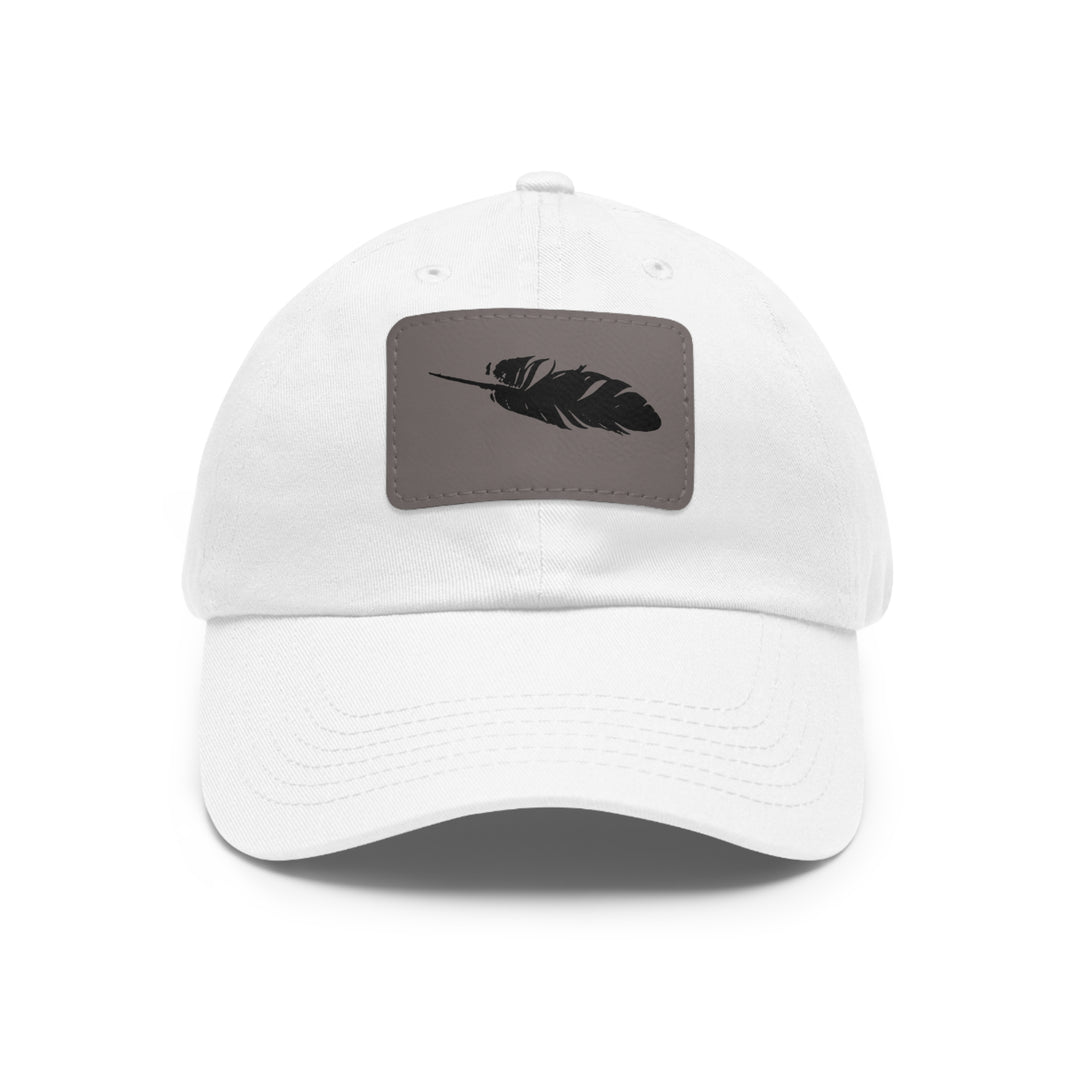 Dad Hat with Leather Patch (Rectangle)
