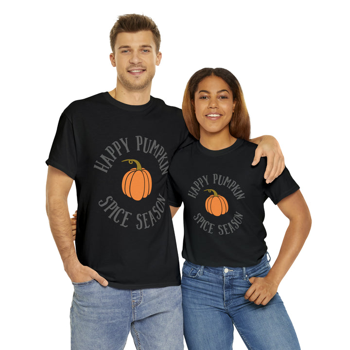 Happy Pumpkin=Unisex Heavy Cotton Tee