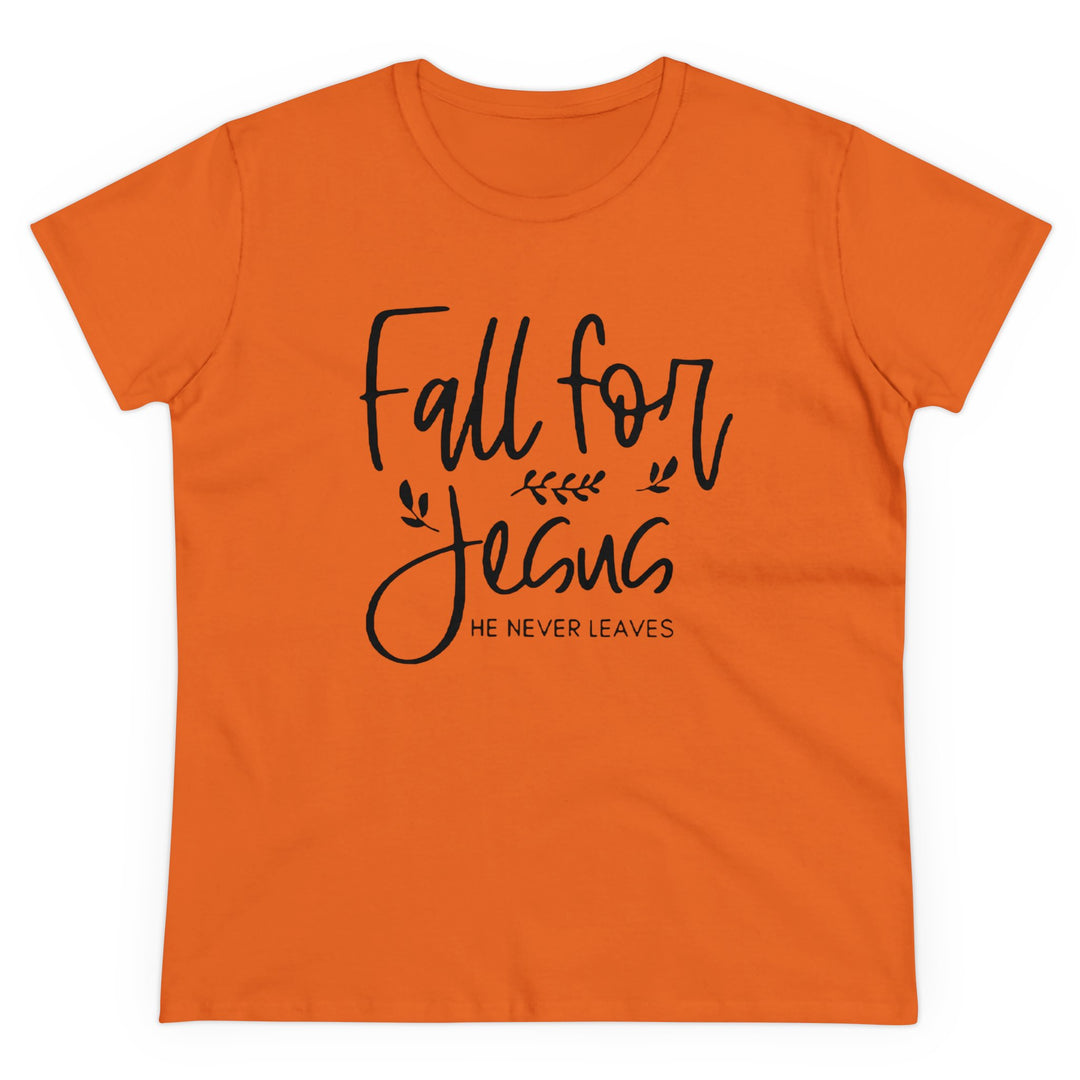 Fall For Jesus Women's Midweight Cotton Tee
