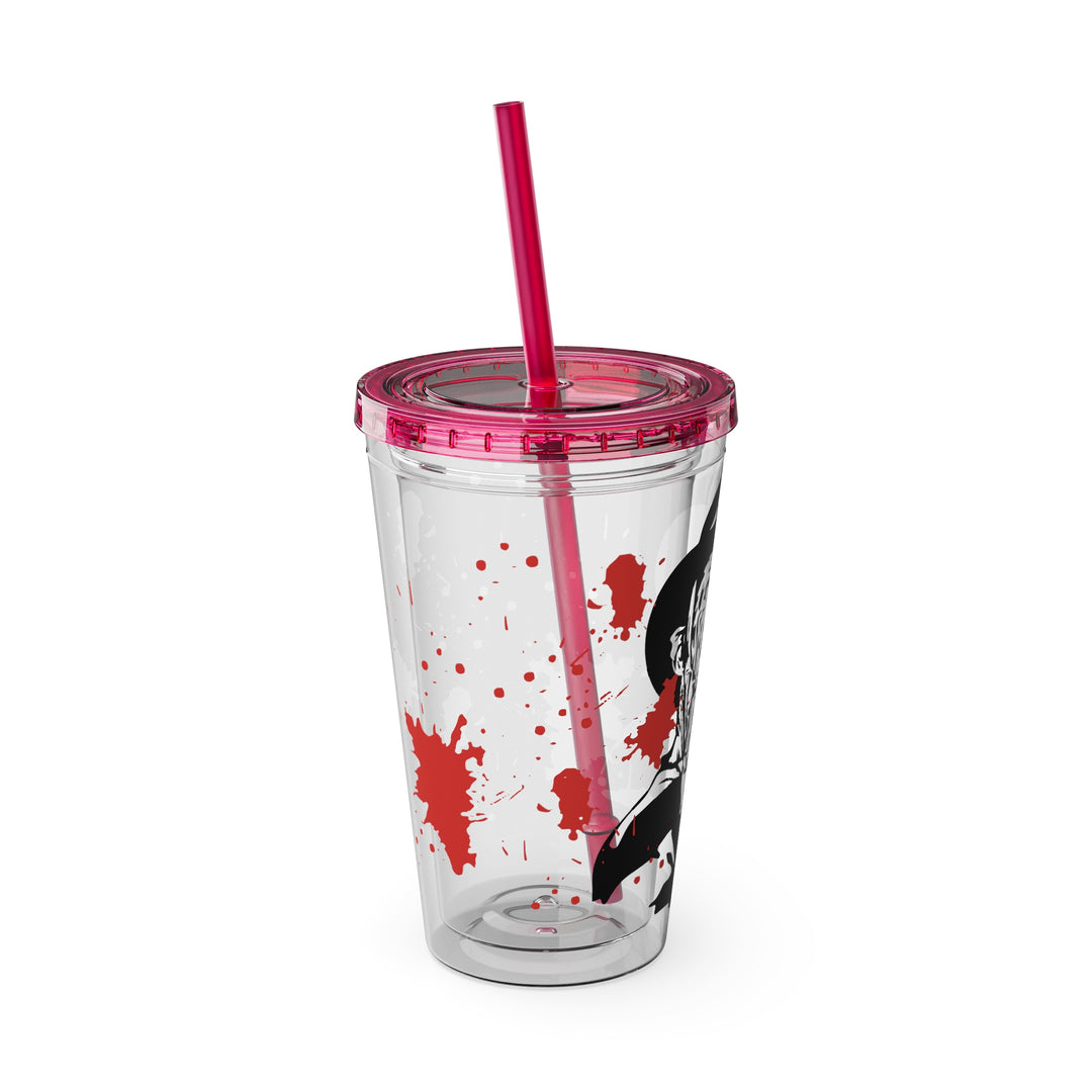 Freddy Halloween=Sunsplash Tumbler with Straw, 16oz