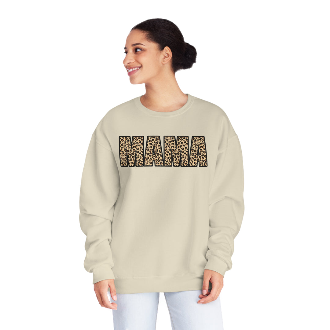 leopard MAMA Unisex NuBlend® Crewneck Sweatshirt