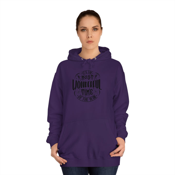 Its the most wonderful time of year-halloween-Unisex College Hoodie