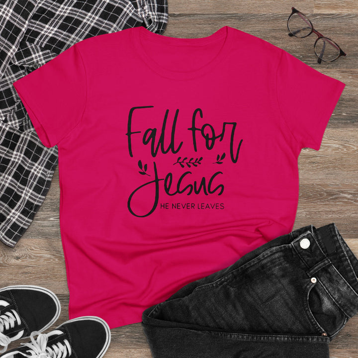 Fall For Jesus Women's Midweight Cotton Tee