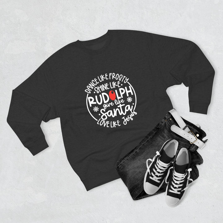 Dance Like Frosty=Unisex Premium Crewneck Sweatshirt