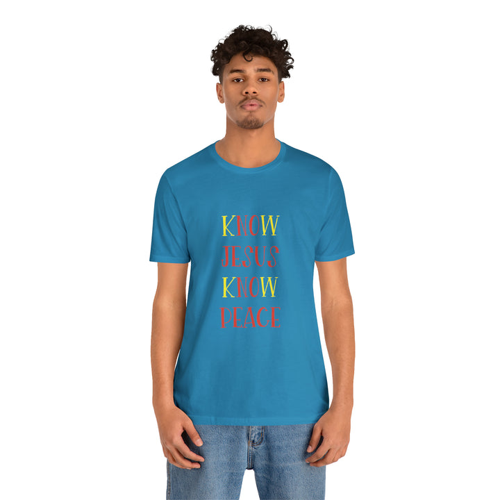Know Jesus-Unisex Jersey Short Sleeve Tee