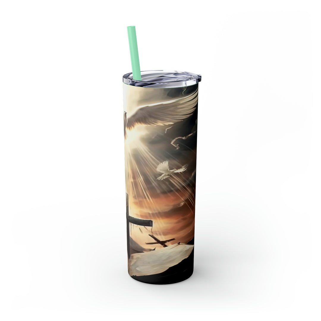 Skinny Tumbler with Straw, 20oz