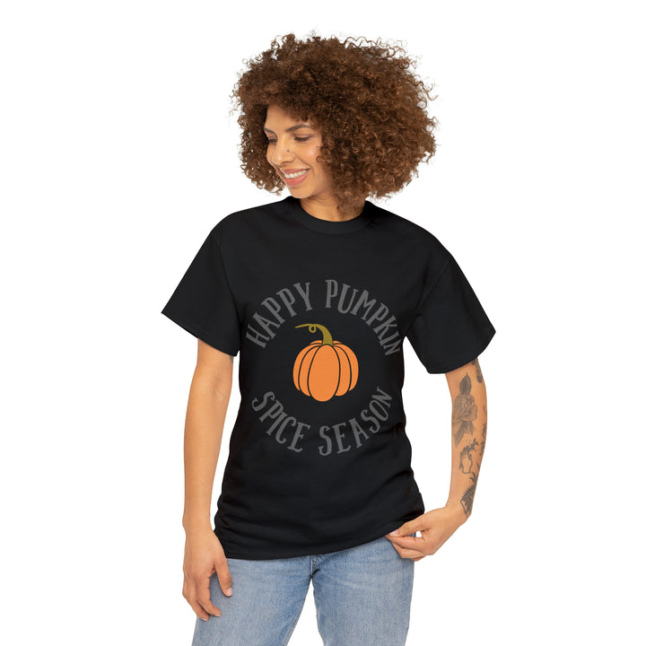 Happy Pumpkin=Unisex Heavy Cotton Tee