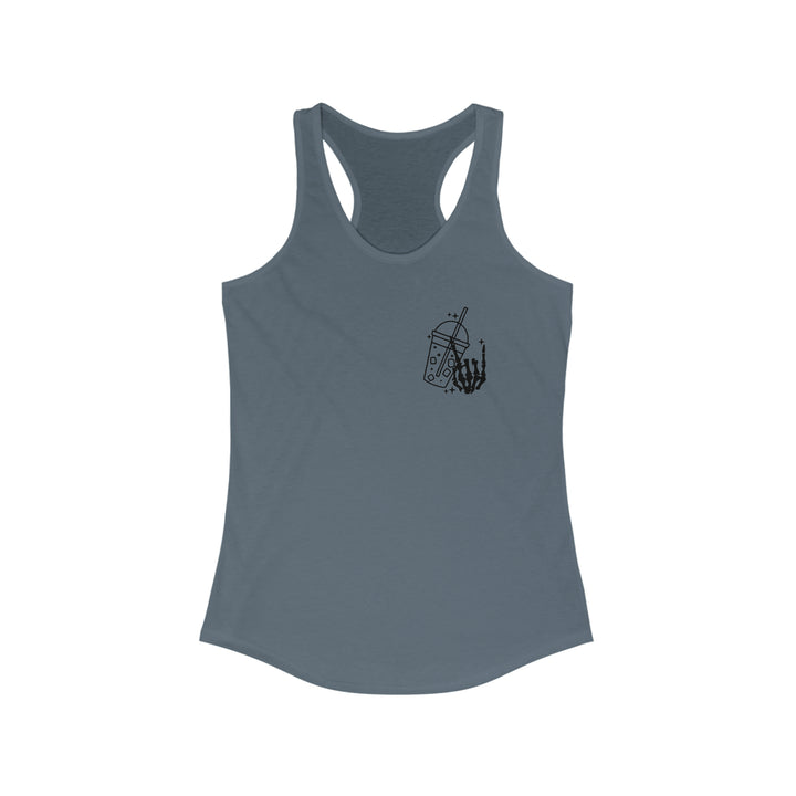 Fueled by ice coffee-Women's Ideal Racerback Tank
