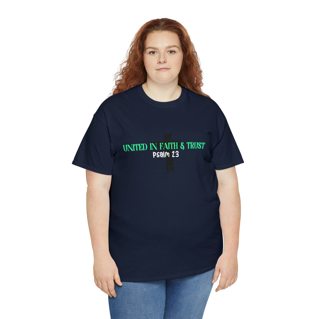 UNITED IN FAITH & TRUST-Unisex Heavy Cotton Tee