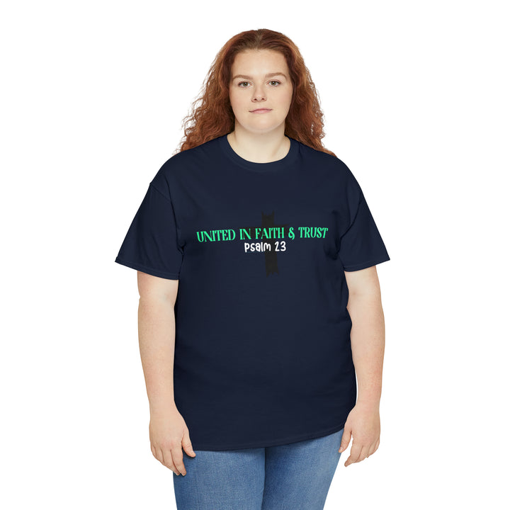 UNITED IN FAITH & TRUST-Unisex Heavy Cotton Tee