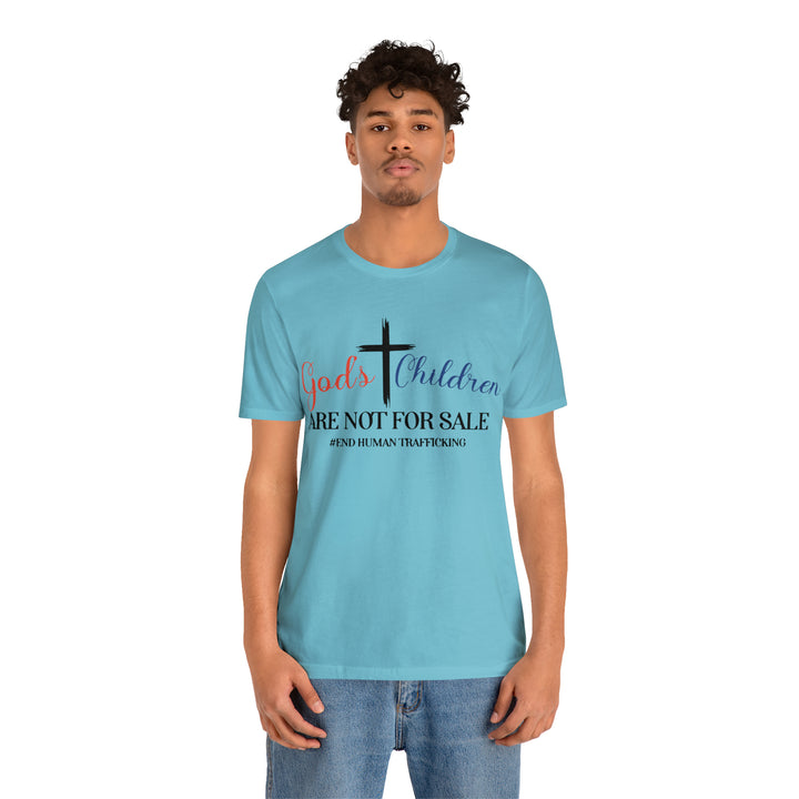 End Human trafficking-Unisex Jersey Short Sleeve Tee